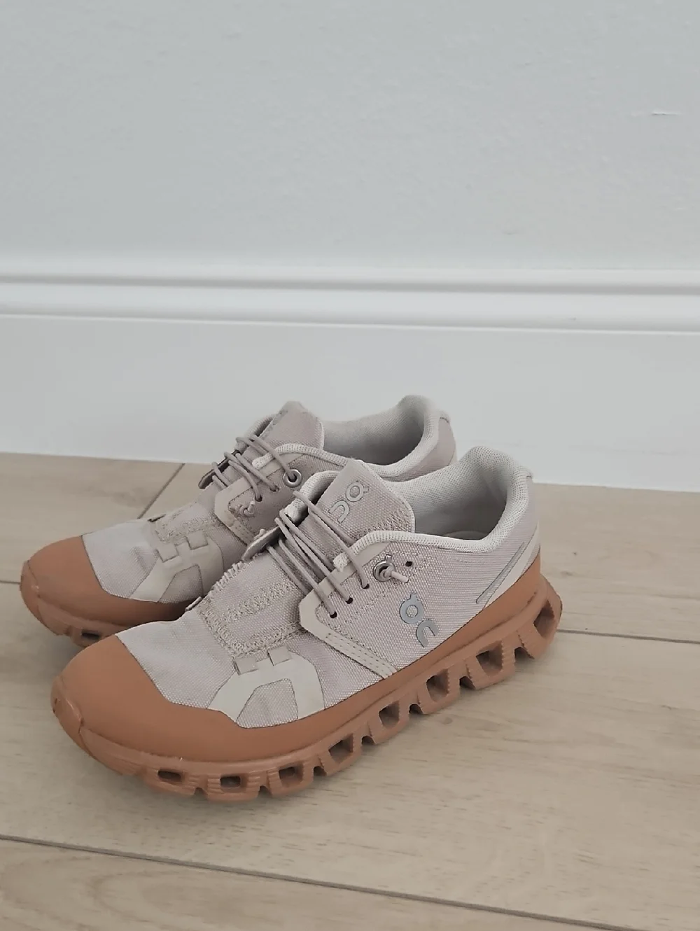 On Running Beige and Brown Trail Sneakers
